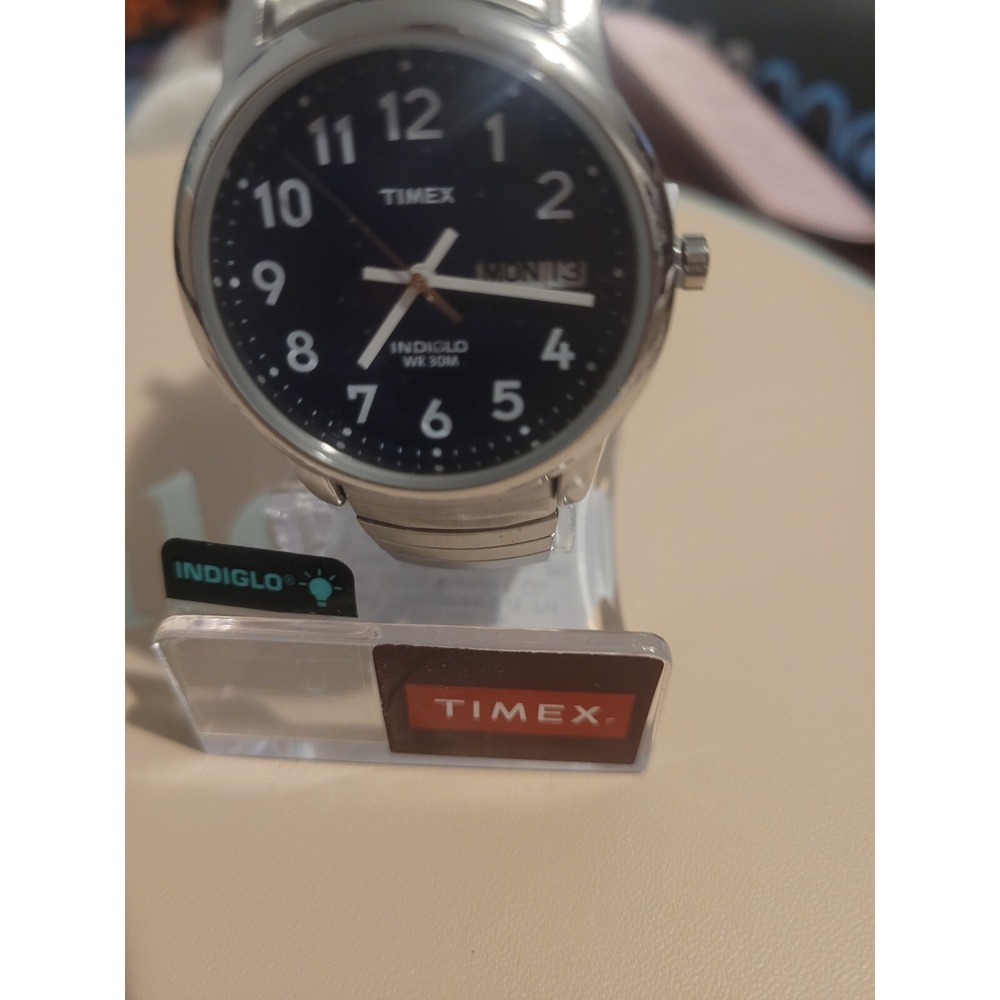 Timex Mens Easy Reader Indiglo‎ Expander Watch | 35mm | Water Resistant | T20031